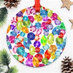 rainbow rhinestones Ornament (Round)