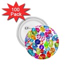 rainbow rhinestones 1.75  Button (100 pack) 