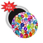 rainbow rhinestones 2.25  Magnet (10 pack)