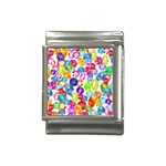 rainbow rhinestones Italian Charm (13mm)