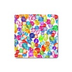 rainbow rhinestones Magnet (Square)