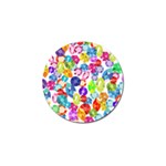 rainbow rhinestones Golf Ball Marker (4 pack)