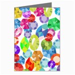 rainbow rhinestones Greeting Cards (Pkg of 8)