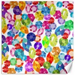 rainbow rhinestones Canvas 16  x 16 