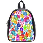 rainbow rhinestones School Bag (Small)