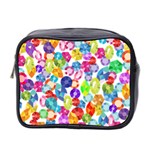 rainbow rhinestones Mini Toiletries Bag (Two Sides)