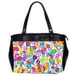 rainbow rhinestones Oversize Office Handbag (2 Sides)