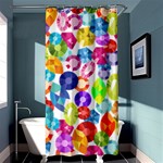 rainbow rhinestones Shower Curtain 36  x 72  (Stall)