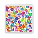 rainbow rhinestones Memory Card Reader (Square)