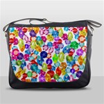 rainbow rhinestones Messenger Bag