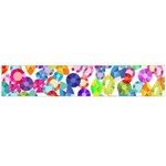 rainbow rhinestones Flano Scarf (Large)