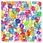 rainbow rhinestones Large Satin Scarf (Square)