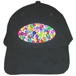 rainbow rhinestones Black Cap