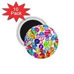 rainbow rhinestones 1.75  Magnet (10 pack) 