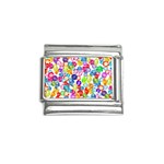 rainbow rhinestones Italian Charm (9mm)