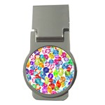 rainbow rhinestones Money Clip (Round)