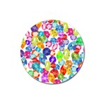 rainbow rhinestones Magnet 3  (Round)