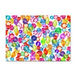 rainbow rhinestones Sticker A4 (10 pack)