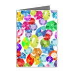 rainbow rhinestones Mini Greeting Card