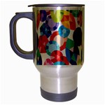 rainbow rhinestones Travel Mug (Silver Gray)