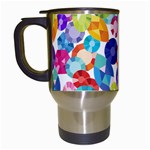 rainbow rhinestones Travel Mug (White)