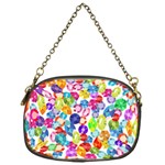 rainbow rhinestones Chain Purse (One Side)