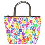 rainbow rhinestones Bucket Bag