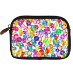 rainbow rhinestones Digital Camera Leather Case