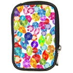 rainbow rhinestones Compact Camera Leather Case