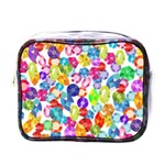 rainbow rhinestones Mini Toiletries Bag (One Side)