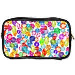 rainbow rhinestones Toiletries Bag (Two Sides)