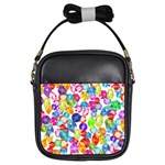 rainbow rhinestones Girls Sling Bag