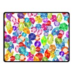 rainbow rhinestones Fleece Blanket (Small)