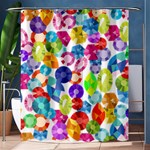 rainbow rhinestones Shower Curtain 60  x 72  (Medium)