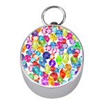 rainbow rhinestones Silver Compass (Mini)