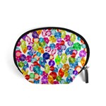 rainbow rhinestones Accessory Pouch (Small)