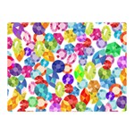 rainbow rhinestones Double Sided Flano Blanket (Mini)