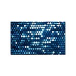  shiny blue sequins Sticker Rectangular (100 pack)