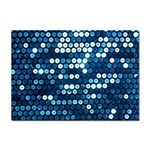  shiny blue sequins Sticker A4 (10 pack)