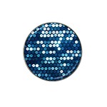  shiny blue sequins Hat Clip Ball Marker (4 pack)