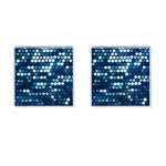  shiny blue sequins Cufflinks (Square)