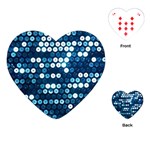  shiny blue sequins Playing Cards (Heart)