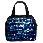  shiny blue sequins Classic Handbag (Two Sides)