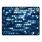  shiny blue sequins Double Sided Fleece Blanket (Small)