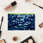  shiny blue sequins Cosmetic Bag (XS)