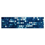  shiny blue sequins Satin Scarf (Oblong)