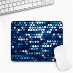  shiny blue sequins Small Mousepad