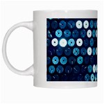  shiny blue sequins White Mug