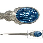  shiny blue sequins Letter Opener