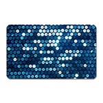  shiny blue sequins Magnet (Rectangular)